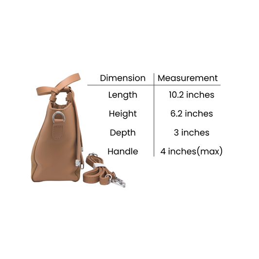 Priscilla Mini Structured Tote in Dune Beige