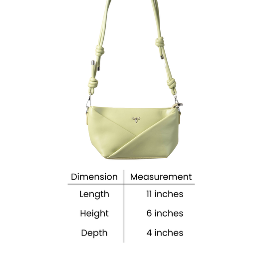 Eve Geometric Bag in Matcha Green
