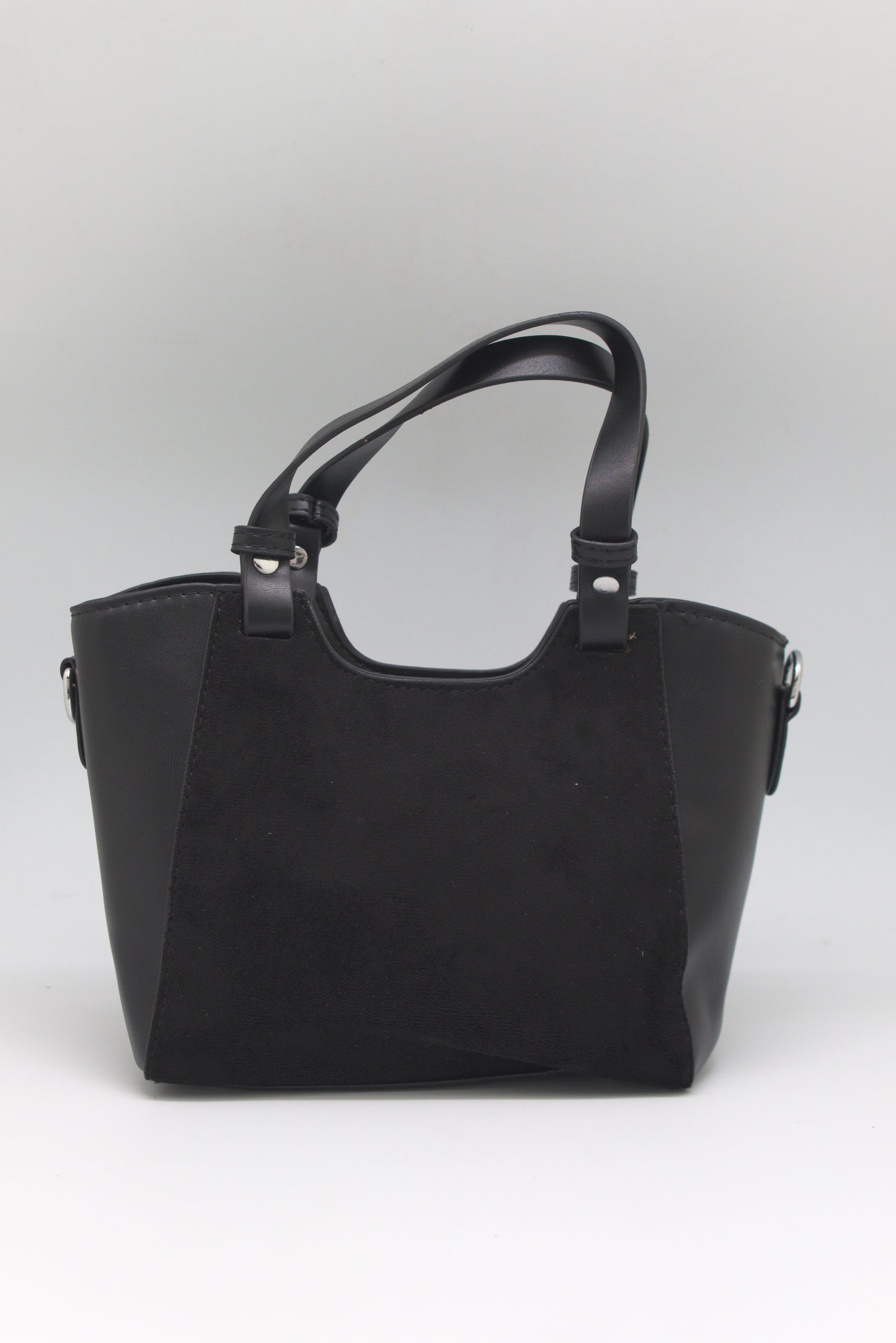 Priscilla Mini Structured Tote in Noir Black