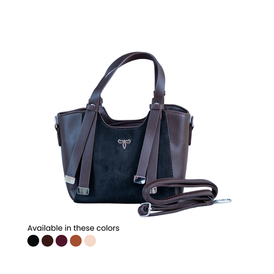 Priscilla Mini Structured Tote in Espresso Brown