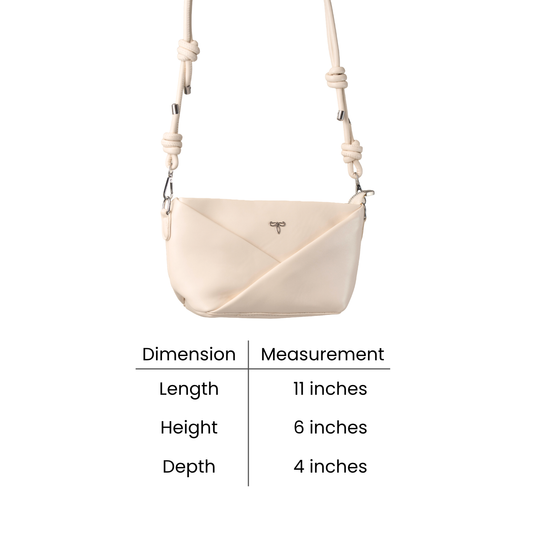 Eve Geometric Bag in Dune Beige