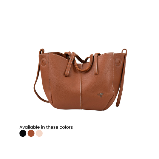 Hannah Soft Tote in Saddle Brown