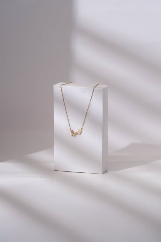 Twin Butterfly Necklace