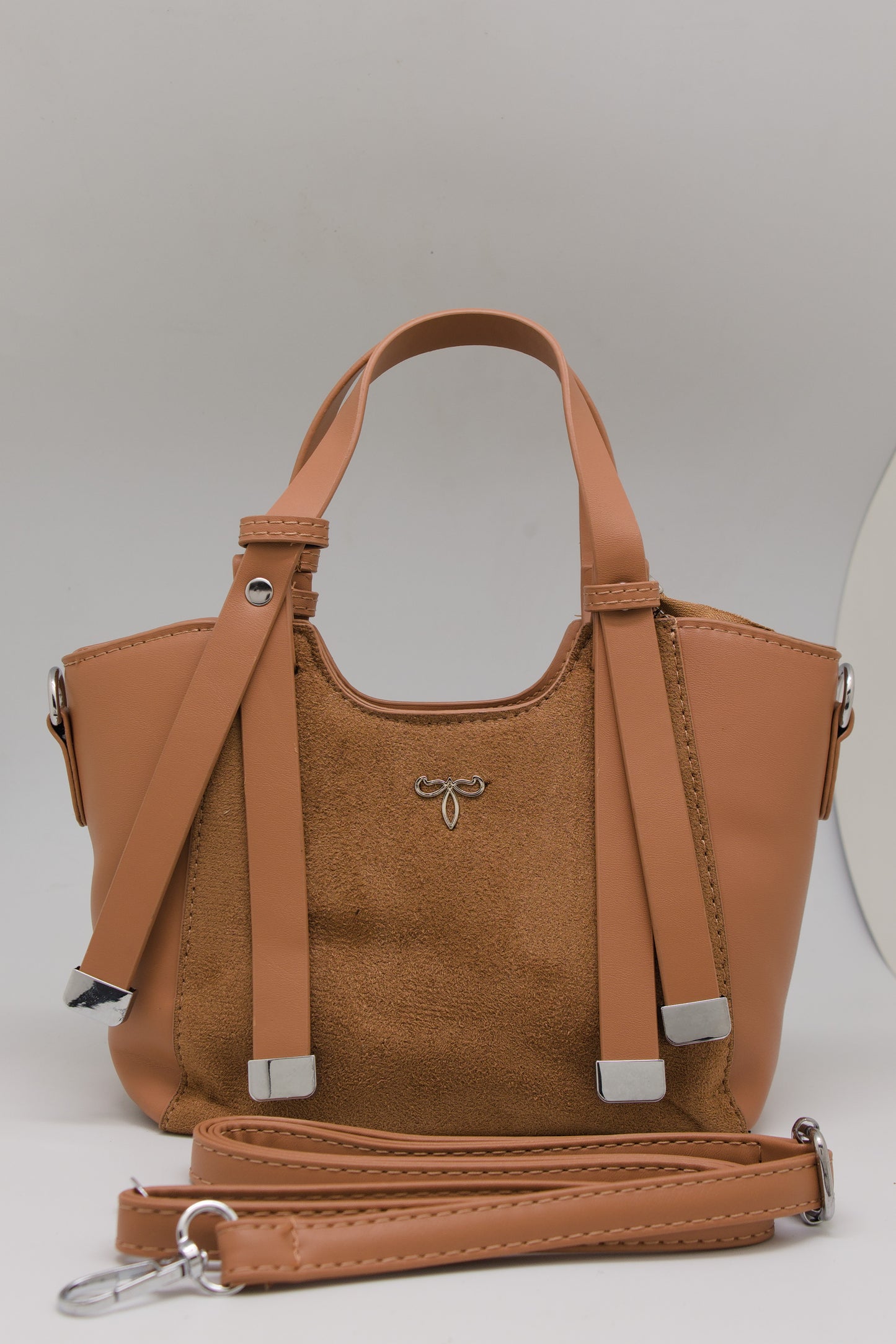 Priscilla Mini Structured Tote in Dune Beige