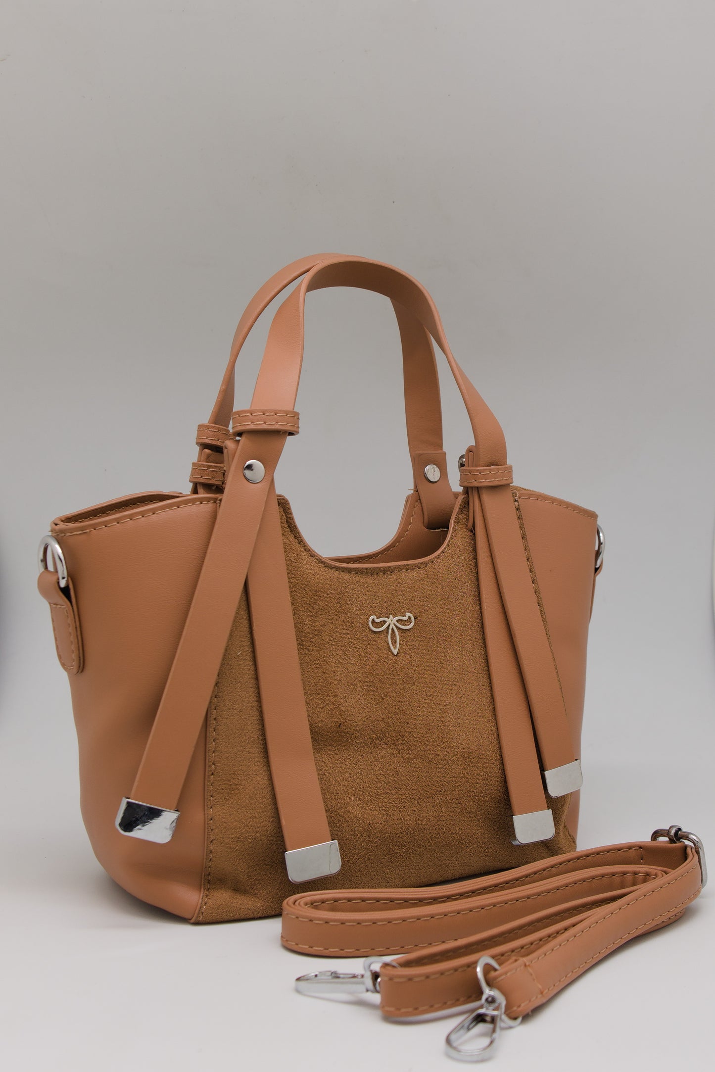 Priscilla Mini Structured Tote in Dune Beige
