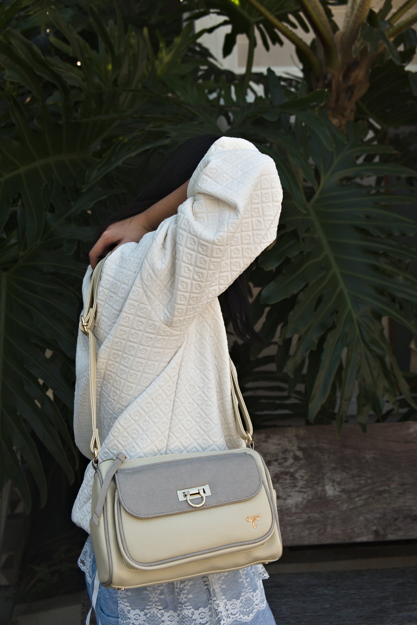 Esther Camera Bag in White