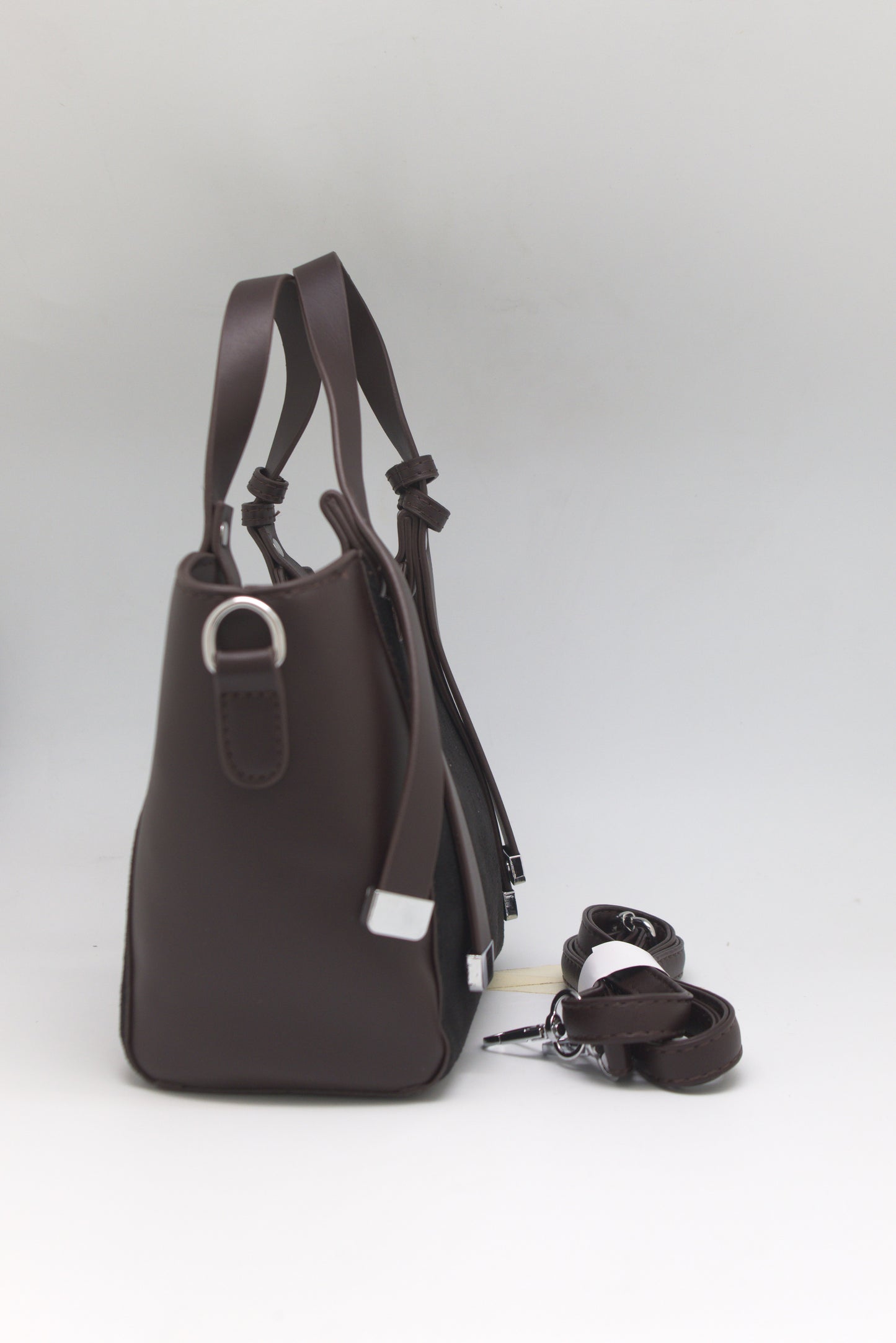 Priscilla Mini Structured Tote in Espresso Brown