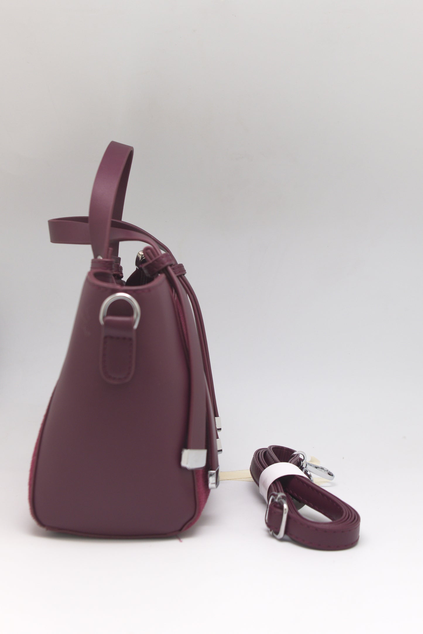 Priscilla Mini Structured Tote in Plume Wine