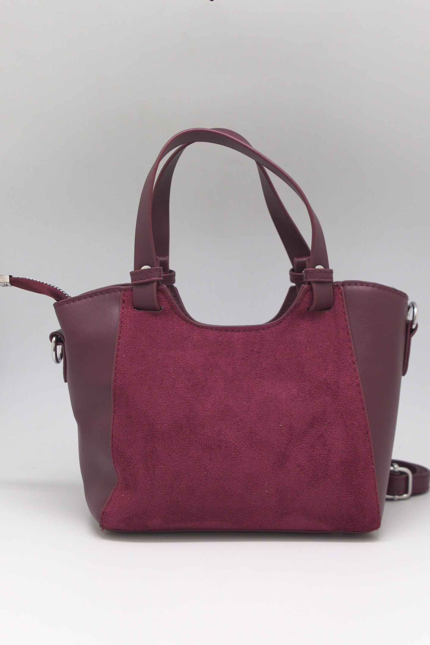 Priscilla Mini Structured Tote in Plume Wine