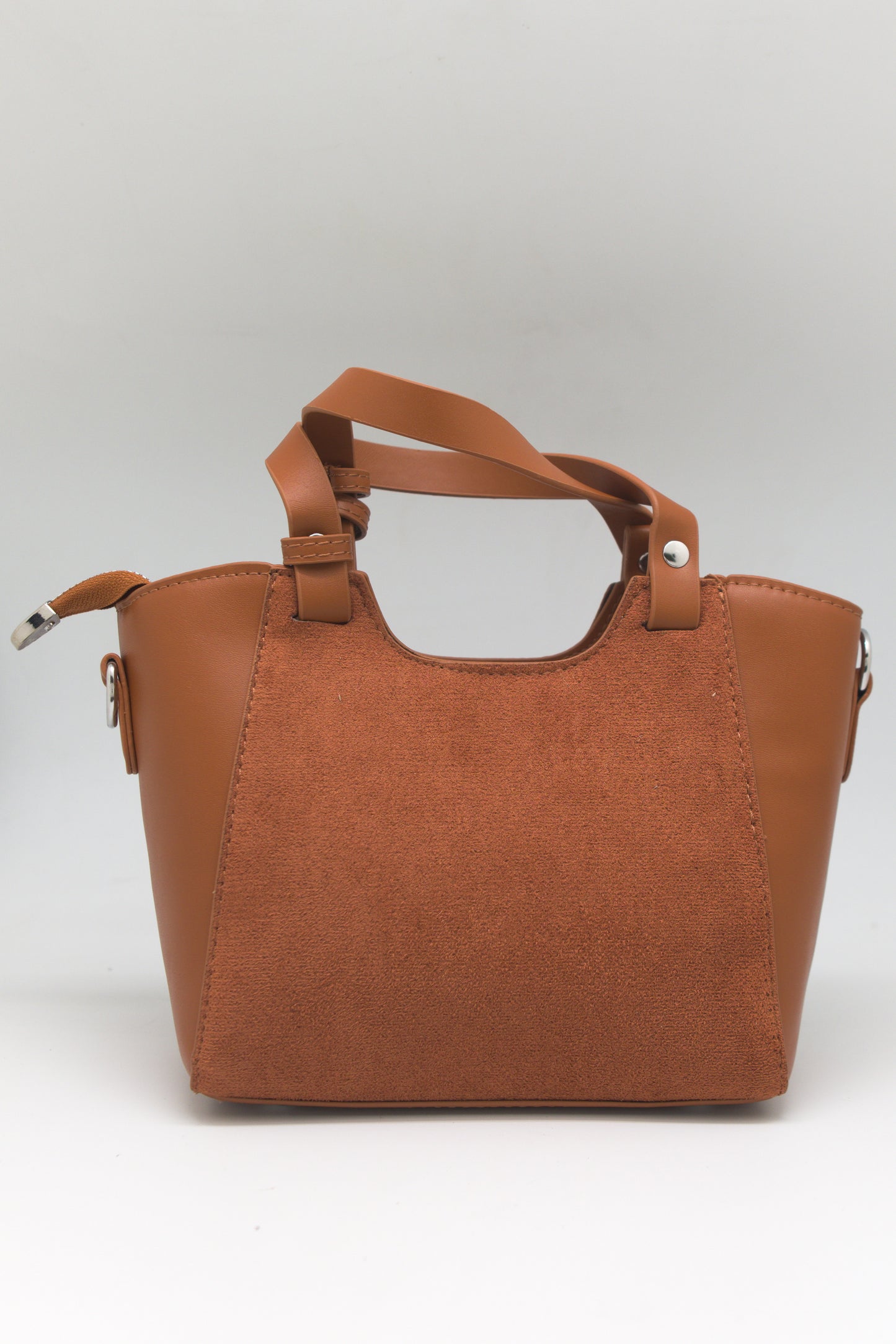 Priscilla Mini Structured Tote in Cognac Saddle