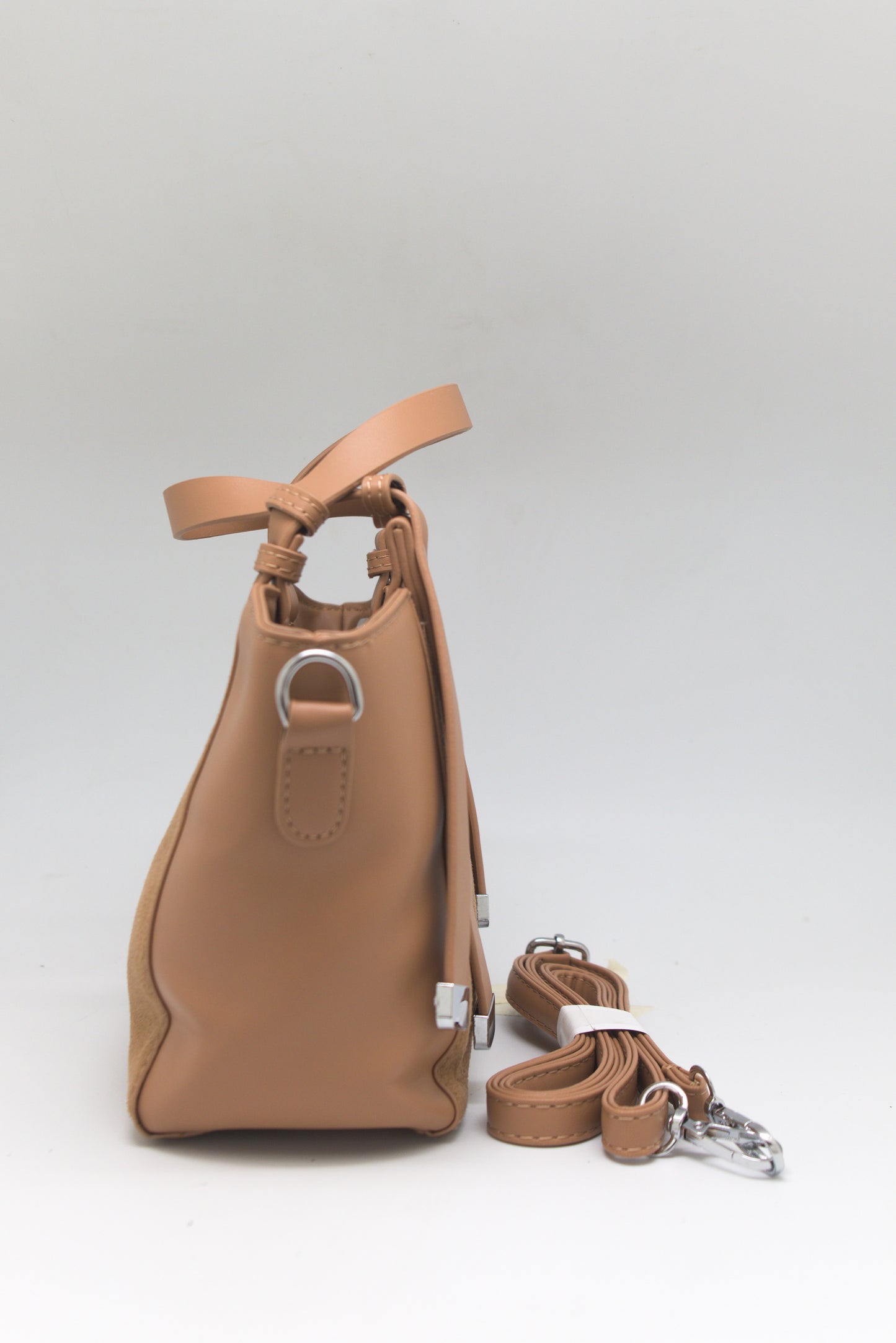 Priscilla Mini Structured Tote in Dune Beige