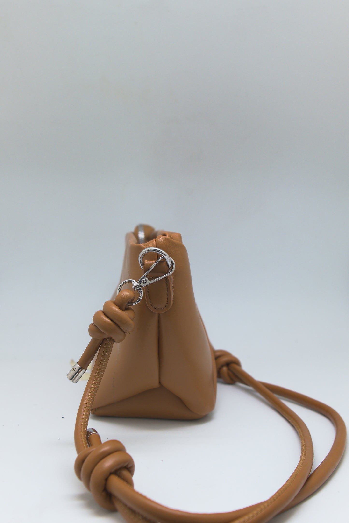 Eve Geometric Bag in Saddle Brown