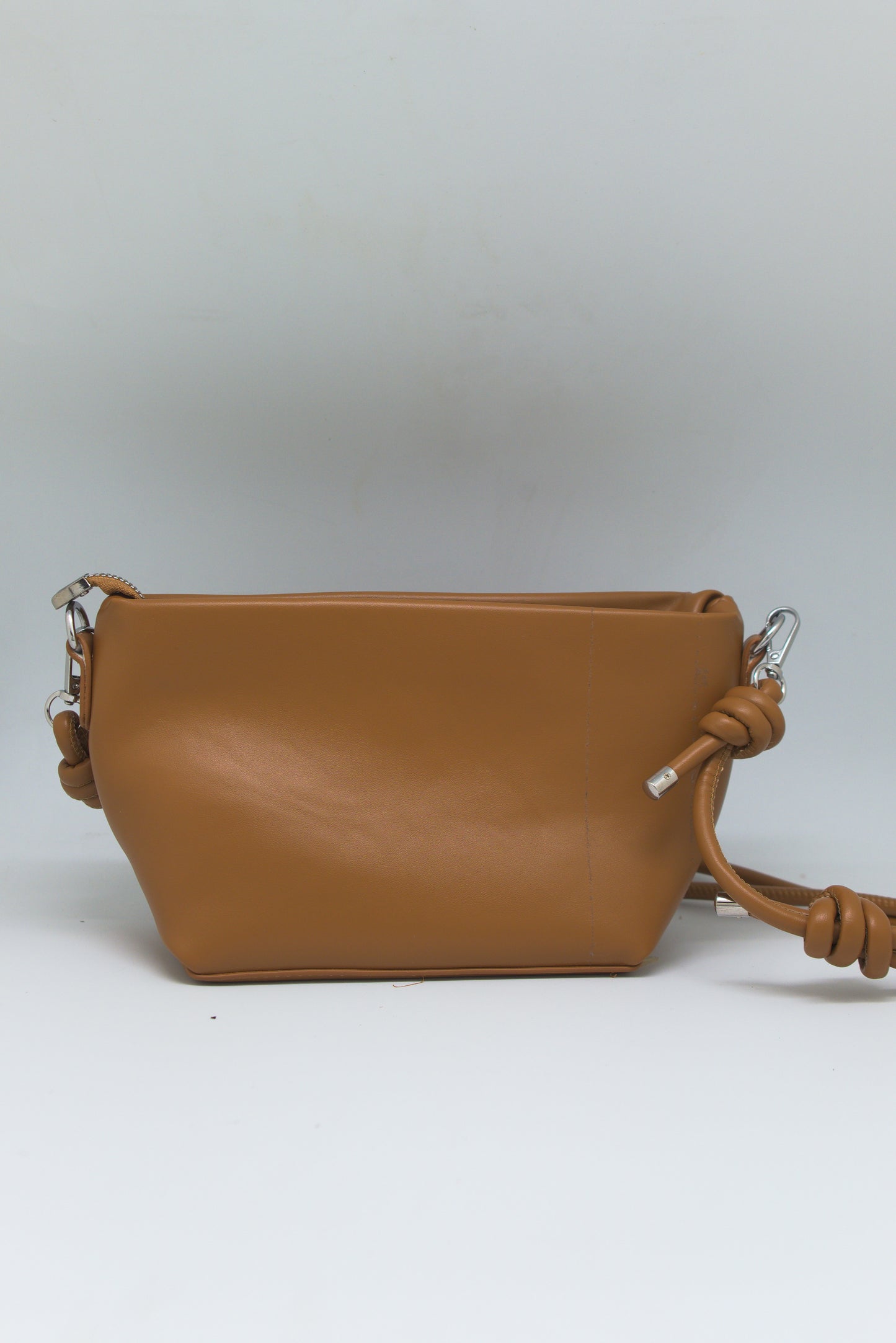Eve Geometric Bag in Saddle Brown