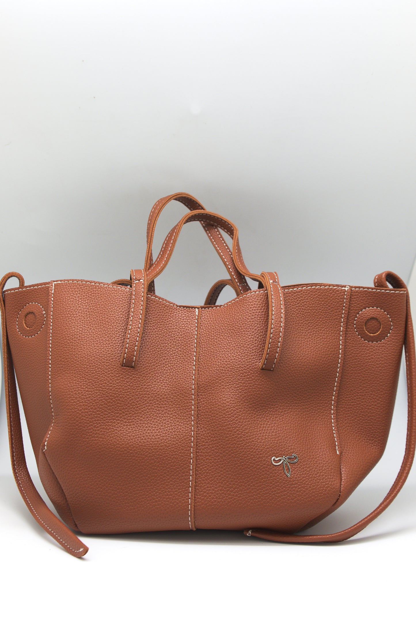 Hannah Soft Tote in Saddle Brown
