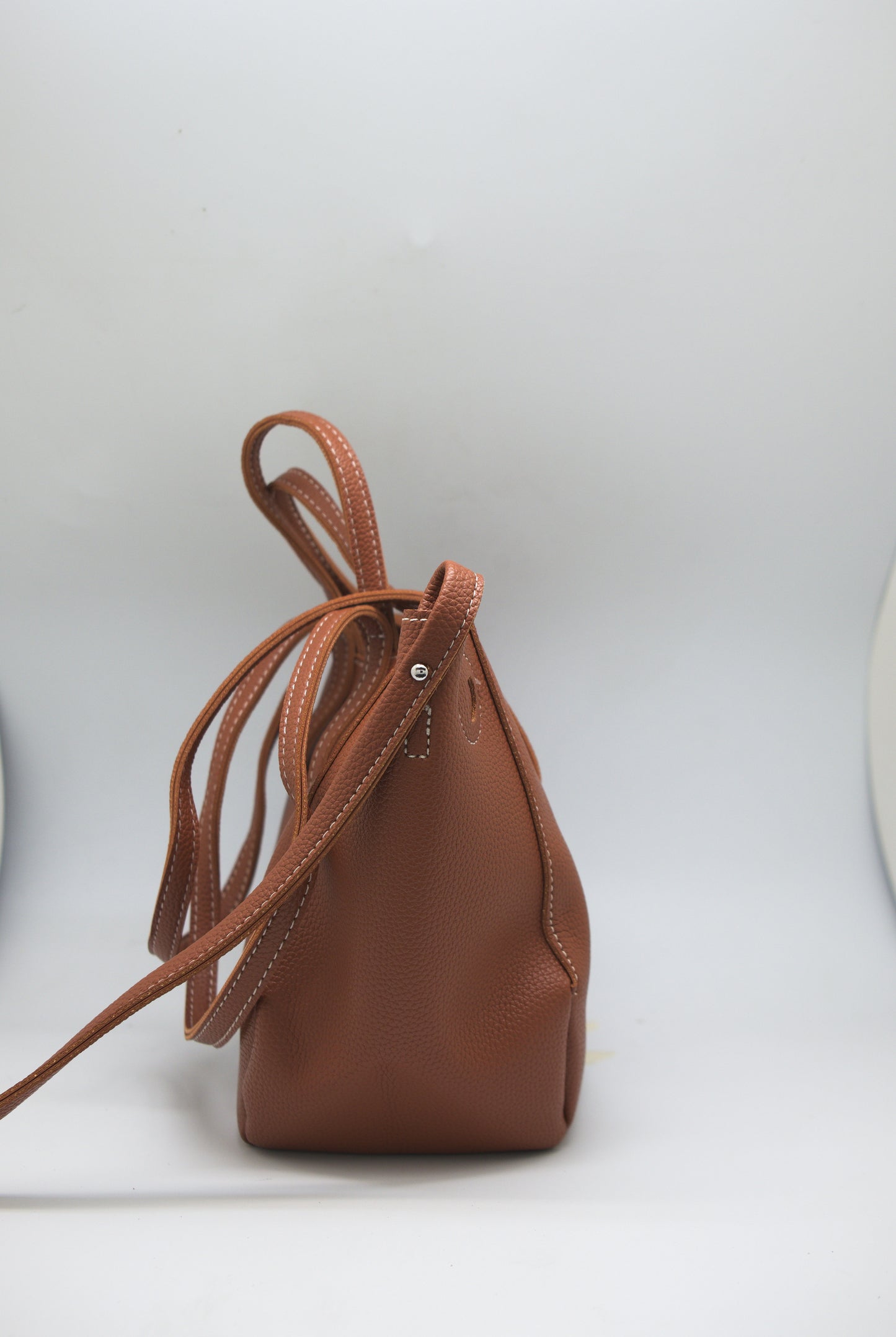Hannah Soft Tote in Saddle Brown