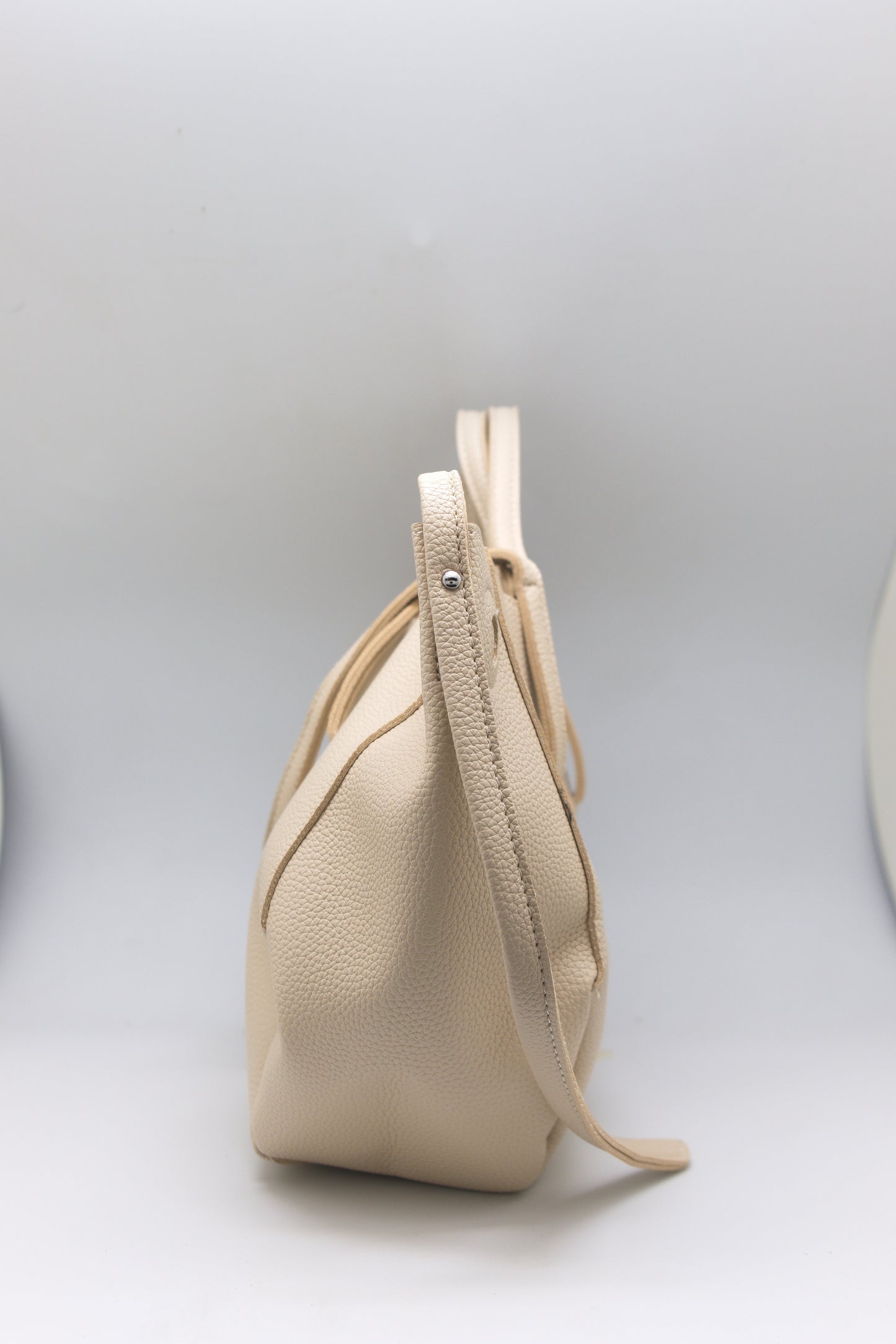 Hannah Soft Tote in Cream White